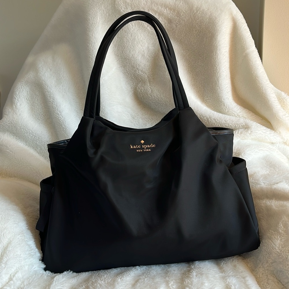 Kate Spade Chelsea Black Nylon Baby Bag